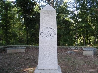 Thomas Woodward Tombstone image. Click for full size.
