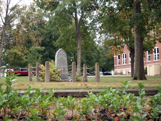 Looking East - - Perry County Indiana Honor Roll Memorial Marker image. Click for full size.