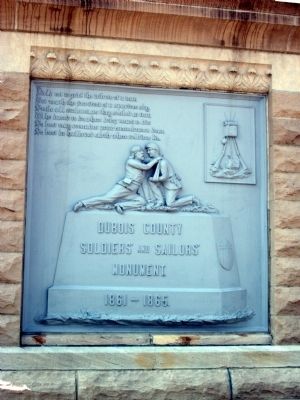 Front Panel - - Dubois County Civil War Memorial Marker image. Click for full size.