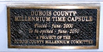 Door Plaque - - Dubois County Civil War Memorial Marker image. Click for full size.