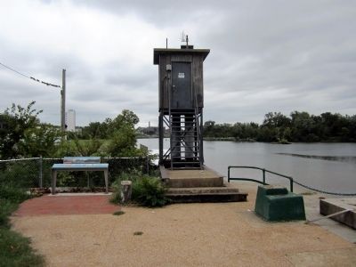 Rocketts Landing and Wharf / Confederate Navy Yard / Powhatan’s Birthplace Marker. Click for full size. Rocketts Landing and Wharf / Confederate Navy Yard / Powhatan’s Birthplace Marker image. Click for full size.