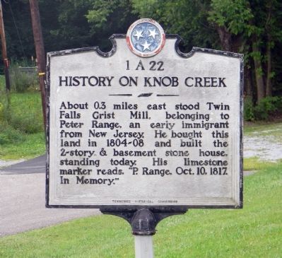 History on Knob Creek Marker image. Click for full size.