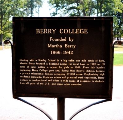 Berry College Marker image. Click for full size.