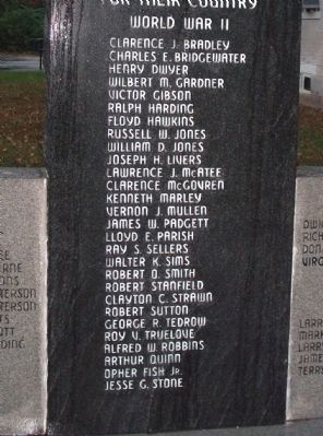 Lower Center Panel - - Martin County Honor Roll Marker image. Click for full size.
