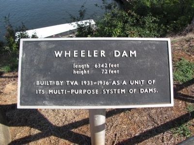 Wheeler Dam - adjacent marker image. Click for full size.