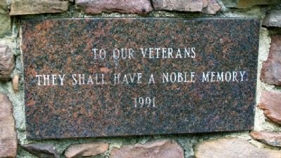 Veterans Memorial Marker. Click for full size. Veterans Memorial Marker image. Click for full size.