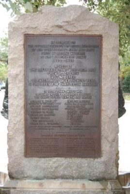 Civil War Torpedo Boatman Memorial<br>South Inscription. Click for full size. Civil War Torpedo Boatman Memorial<br>South Inscription image. Click for full size.