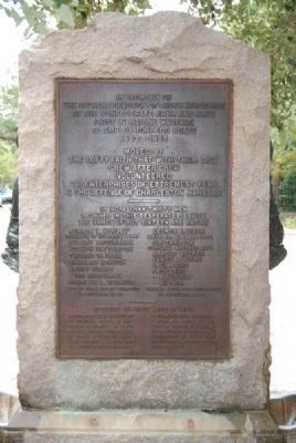Civil War Torpedo Boatman Memorial<br>South Inscription image. Click for full size.