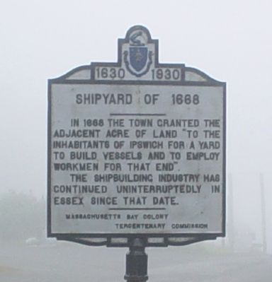 Shipyard of 1668 Marker. Click for full size. Shipyard of 1668 Marker image. Click for full size.
