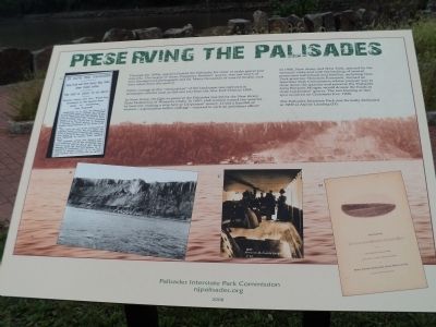 Preserving the Palisades Marker image. Click for full size.