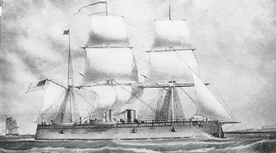 USS <i>New Ironsides</i>. Click for full size. USS <i>New Ironsides</i> image. Click for full size.