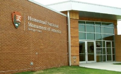The Homestead Heritage Center and Marker image. Click for full size.