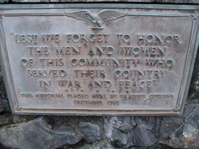Garrison Veterans Memorial Marker image. Click for full size.
