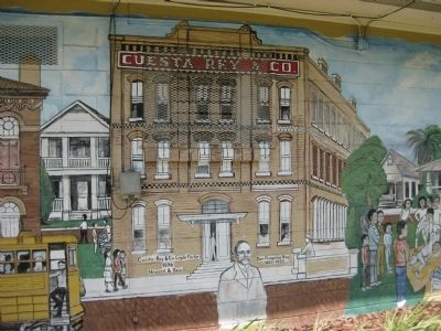 Mural of Cuesta Rey & Co. Cigar Factory image. Click for full size.