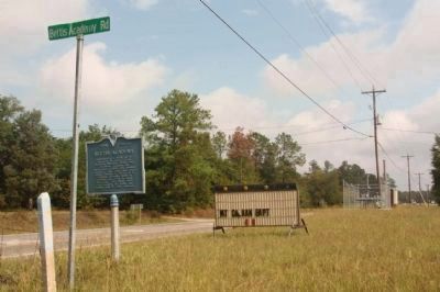 Bettis Academy Marker, looking north along US 25. Click for full size. Bettis Academy Marker, looking north along US 25 image. Click for full size.