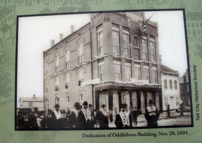 Marker Photo - - "Dedication of Oddfellows Building, Nov. 29, 1894" image. Click for full size.