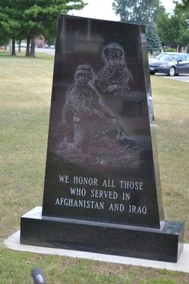 Afghanistan and Iraq/ Plattsburgh Barracks Monument Marker. Click for full size. Afghanistan and Iraq/ Plattsburgh Barracks Monument Marker image. Click for full size.