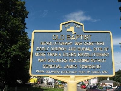 Old Baptist Marker. Click for full size. Old Baptist Marker image. Click for full size.