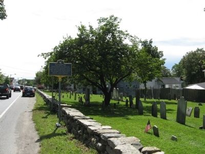 Old Baptist Cemetery and Marker image. Click for full size.