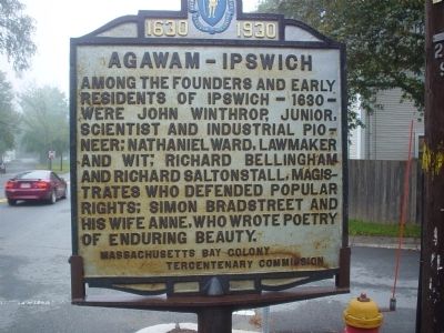 Agawam - Ipswich Marker image. Click for full size.