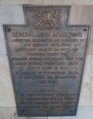 In Memory of General John Armstrong Marker image. Click for full size.