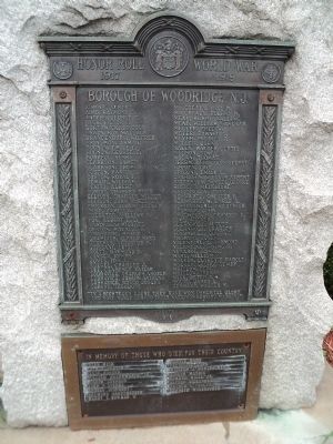 Honor Roll World War Marker image. Click for full size.