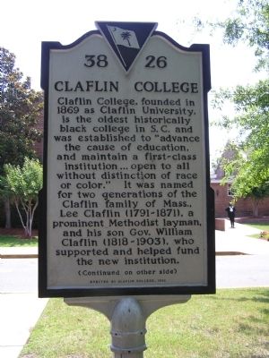Claflin College Marker image. Click for full size.