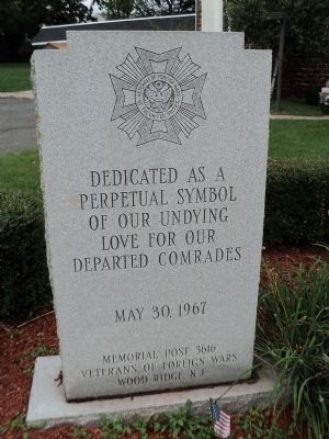 Wood-Ridge Veterans Monument Marker image. Click for full size.