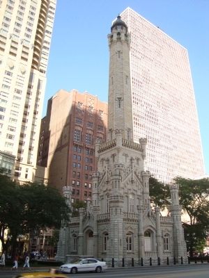 Chicago Water Tower Marker image. Click for full size.
