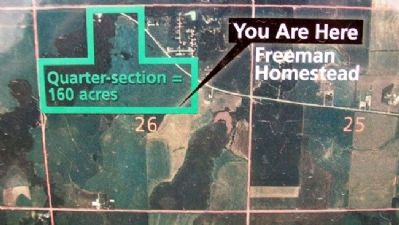 Freeman Homestead on Boundaries of Freedom Marker image. Click for full size.