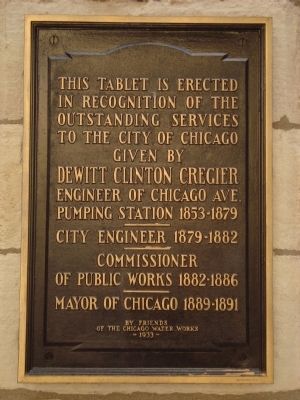 DeWitt Clinton Cregier Marker image. Click for full size.
