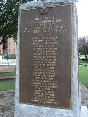 Roll of Honor Marker (South Side) image. Click for full size.