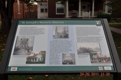 St. Joseph's Historic District Marker image. Click for full size.