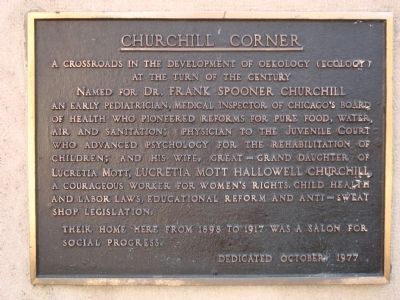 Churchill Corner Marker image. Click for full size.