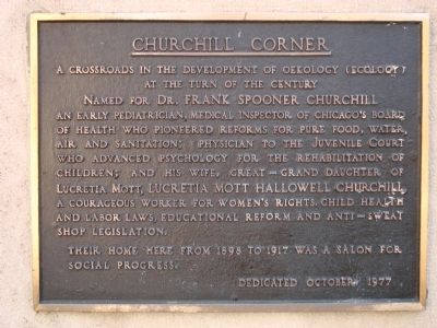 Churchill Corner Marker image. Click for full size.