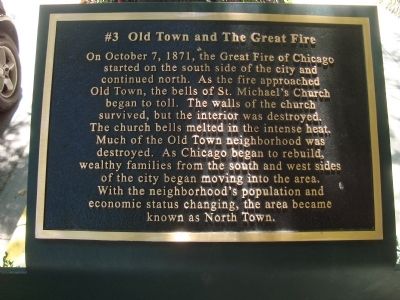 Old Town and The Great Fire (#3) Marker image. Click for full size.