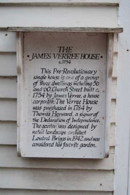 James Verree House Marker image. Click for full size.