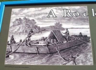 Marker Drawing - - 'Flatboat' image. Click for full size.