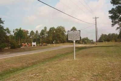 Mt. Canaan Baptist Church Marker, seen looking north along Edgefield Road (U.S. 25). image. Click for full size.