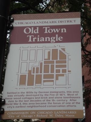 Old Town Triangle Marker image. Click for full size.