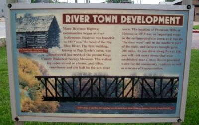 River Town Development Marker image. Click for full size.