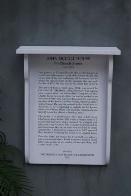 John McCall House Marker image. Click for full size.