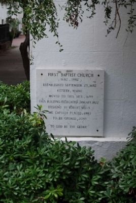 First Baptist Church Marker image. Click for full size.