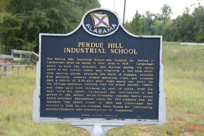 Perdue Hill Industrial School Marker image. Click for full size.
