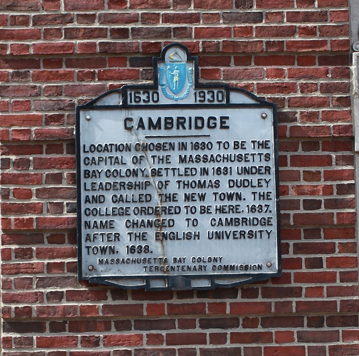 Cambridge (Massachusetts Avenue & Dunster Street) Marker