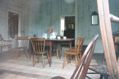 Inside view of the William B. Travis House. Click for full size. Inside view of the William B. Travis House image. Click for full size.