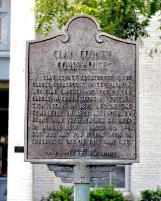 Clay County Courthouse Marker image. Click for full size.