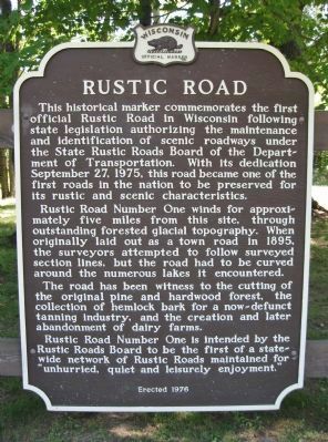 Rustic Road Marker image. Click for full size.