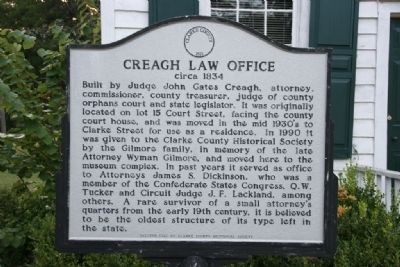 Creagh Law Office Marker image. Click for full size.