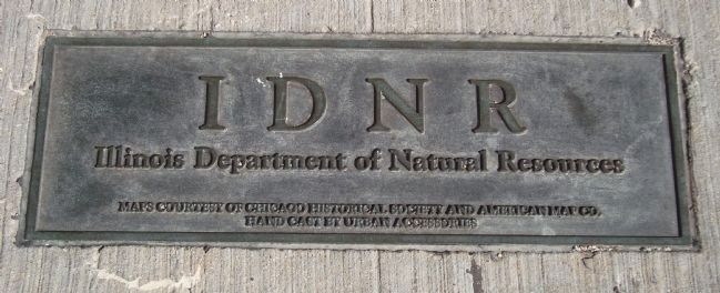 Illinois Department of Natural Resources Monument Plaque image. Click for full size.